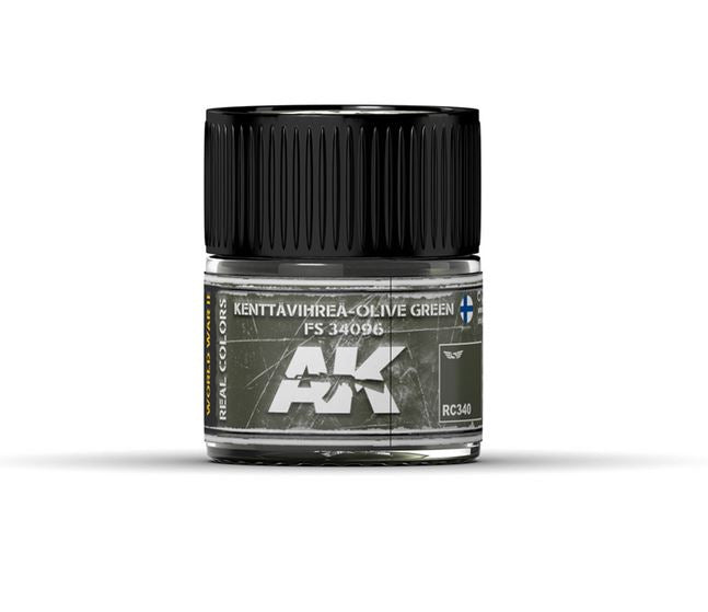 AK INTERACTIVE Real Color - Kenttävihrea-Oilve Green (FS 34096) 10ml