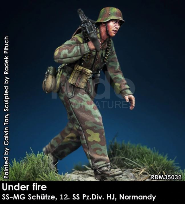 RADO MINIATURES Under fire SS MG Schütze, 12. SS-Pz.Div. HJ, Normandy 1944