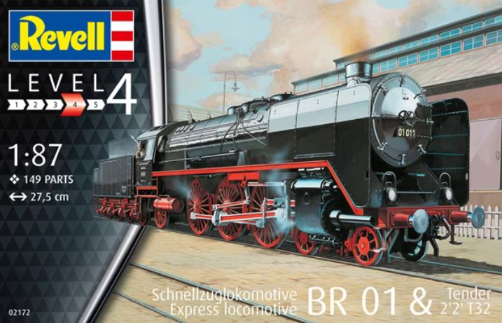 REVELL (1/87) Schnellzuglokomotive BR 01 & Tender 2'2' T32 Express Locomotive