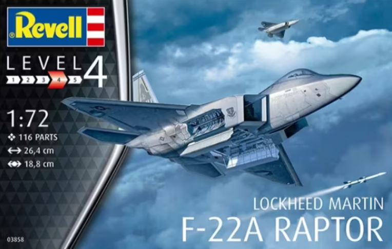 REVELL (1/72) Lockheed Martin F-22A Raptor