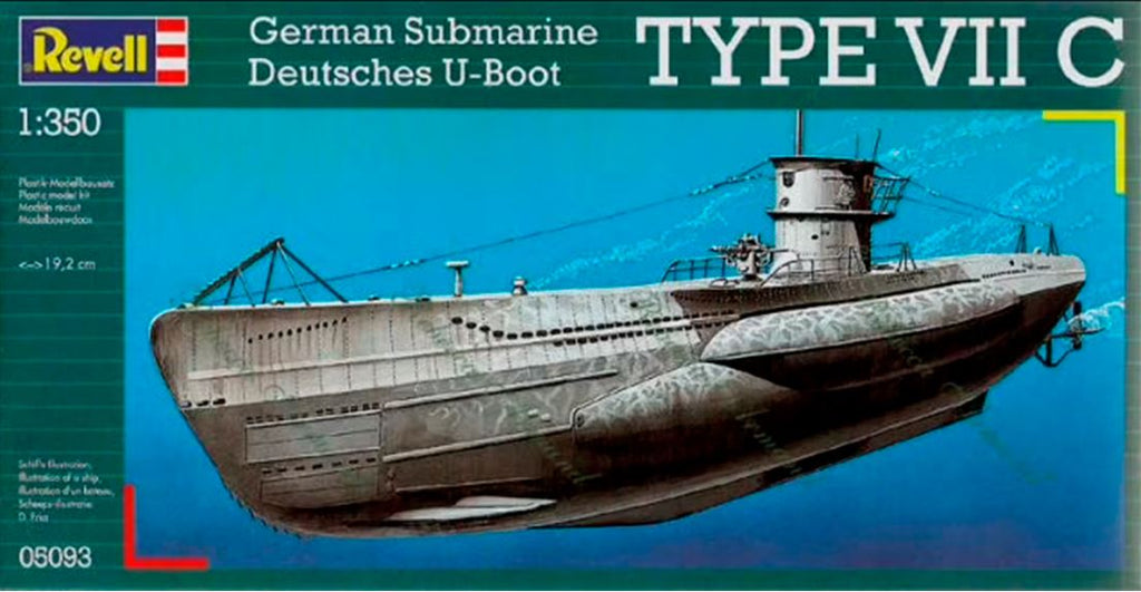 REVELL (1/350) German Submarine Deutsches U-Boot Type VIIC