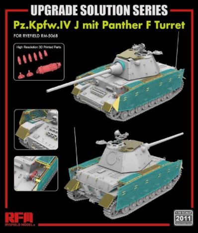 RYE FIELD MODEL (1/35) Upgrade Solution Series for Pz.Kpfw.IV J mit Panther F Turret