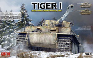 RYE FIELD MODEL Tiger I Early Production w/Full Interior & Clear Parts & Workable Track Links