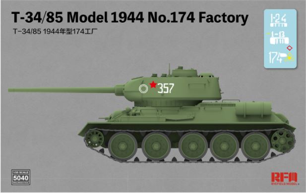 RYE FIELD MODEL T-34/85 Model 1944 No.174 Factory
