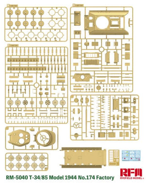 RYE FIELD MODEL (1/35) T-34/85 Model 1944 No.174 Factory