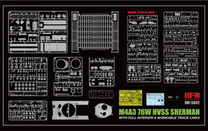 RYE FIELD MODEL (1/35) M4A3E8 Sherman w/Full Interior & Workable Track Links