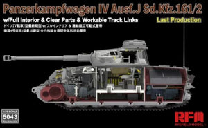 RYE FIELD MODEL (1/35) Pz.Kpfw.IV Ausf. J Last Production w/Full Interior &  Clear Parts &  Workable Track Link