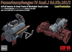 RYE FIELD MODEL Pz.Kpfw.IV Ausf. J Last Production w/Full Interior & Clear Parts & Workable Track Link