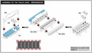 RYE FIELD MODEL (1/35) Workable Type 62 Tracks for M4 VVSS