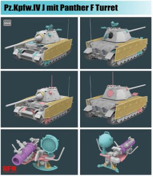 RYE FIELD MODEL Pz.Kpfw.IV J mit Panther F Turret