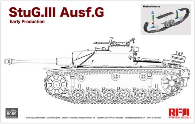 RYE FIELD MODEL (1/35) StuG. III Ausf. G Early Production w/Workable Track Links