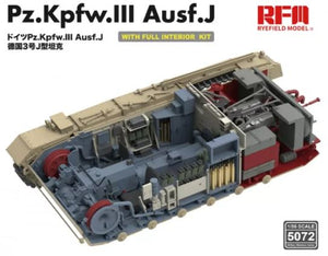 Maquette de terrain Rye (1/35) Pz. Kpfw. III Ausf. J avec intérieur complet