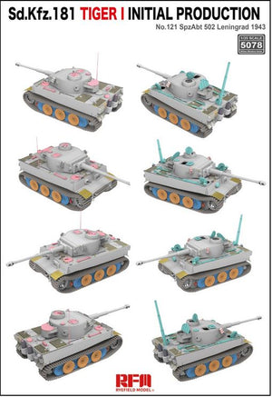 RYE FIELD MODEL (1/35) Sd.Kfz.181 Tiger I Initial Production No.121 SpzAbt. 502 Leningrad 1943