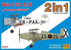 RS MODELS (1/72) Bücker Bü-133 A/B "Jungmeister" Romania, Germany, Spain (2 in 1)