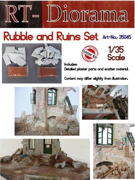 RT DIORAMA (1/35) Rubble and Ruine Set