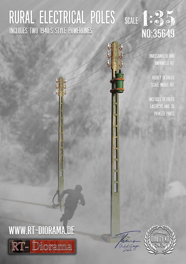 RT DIORAMA (1/35) Rural Electrical Poles