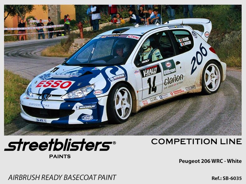 STREETBLISTERS Blanco Peugeot 206 WRC - 1x30ml