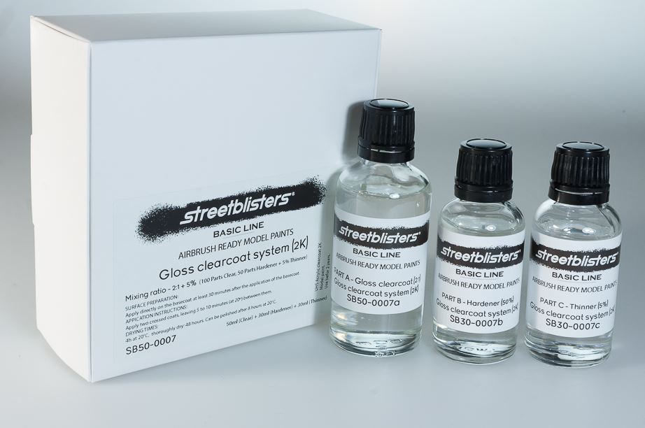 STREETBLISTERS Gloss Clearcoat System 2K - 1x50ml + 2x30ml