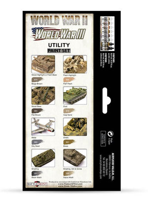 VALLEJO Model Color Set: Utility Paint Set WWII & WWIII (8 colores)