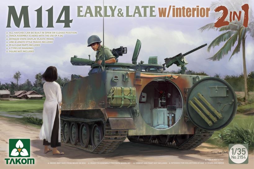 TAKOM (1/35) M114 Early & Late Type w/ interior
