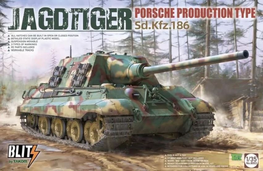 TAKOM (1/35) Jagdtiger Sd.Kfz. 186 Porsche Production type