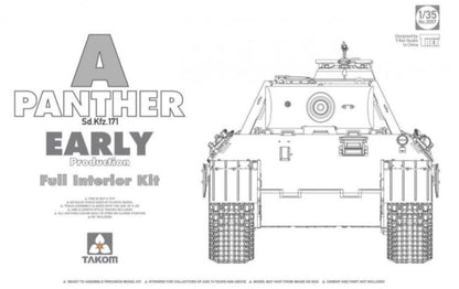 TAKOM (1/35) Panther Ausf.A Early Production w/Full Interior