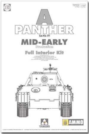TAKOM (1/35) Panther Ausf.A Mid-Early Production w/Full Interior