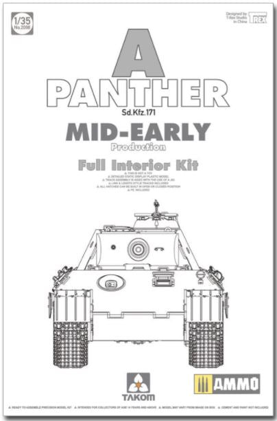 TAKOM (1/35) Panther Ausf.A Mid-Early Production w/Full Interior