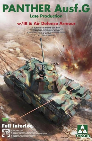 TAKOM (1/35) Panther Ausf. G Late Production w/IR & Air Defense Armor Full Interior