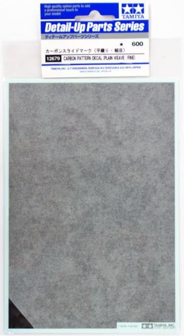 TAMIYA 12679 - Carbon Pattern Decal (Plain Weave/Fine)