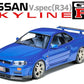 TAMIYA (1/24) Nissan Skyline GT-R V Spec (R34)
