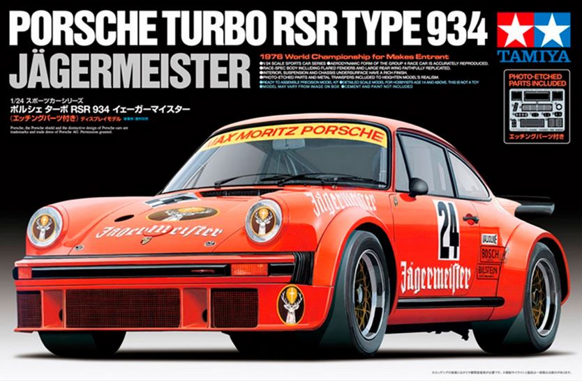 TAMIYA (1/24) Porsche Turbo RSR Type 934 Jägermeister
