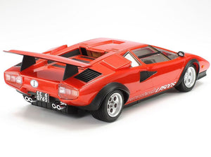 TAMIYA (1/24) Lamborghini Countach LP500S Carrosserie rouge avec vernis transparent