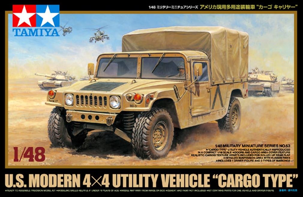 TAMIYA (1/48) US Modern 4x4 Utility Vehicle "Cargo Type"