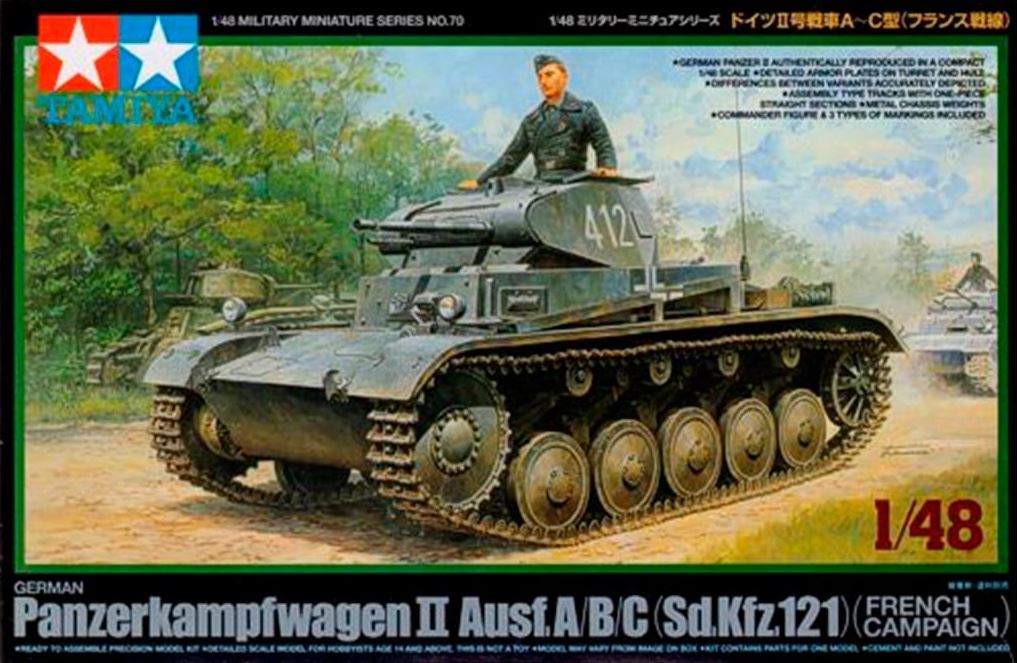 TAMIYA (1/48) German Panzerkampfwagen II Ausf. A/B/C (Sd.Kfz. 121) French Campaign