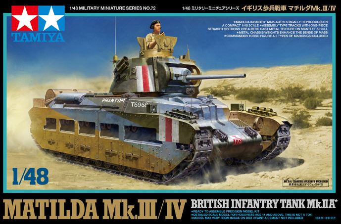 TAMIYA (1/48) Matilda Mk.III/IV British Infantry Tank Mk.IIA*