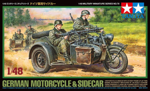 TAMIYA (1/48) German Motorcycle & Sidecar