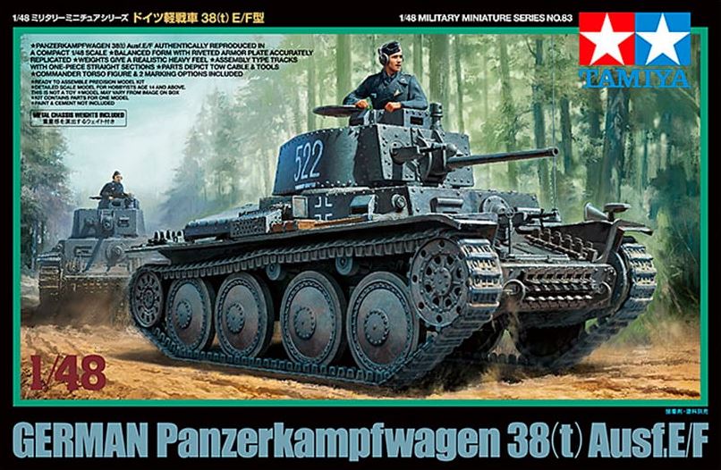 TAMIYA (1/48) German Panzerkampfwagen 38(t) Ausf.E/F