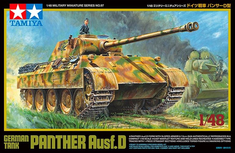 TAMIYA (1/48) German Tank Panther Ausf.D