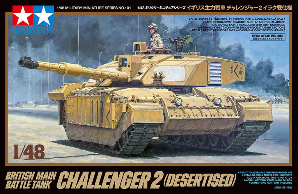 TAMIYA (1/48) British Main Battle Tank Challenger 2 (Desertised)