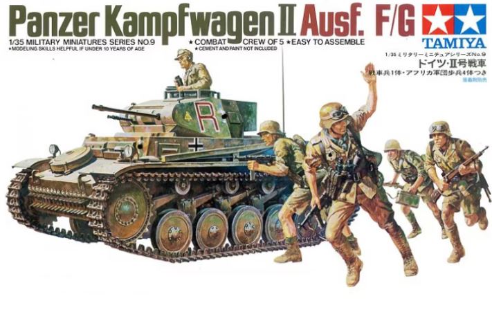 Tamiya Panzer II (1/35) Kampfwagen Ausf. F/G