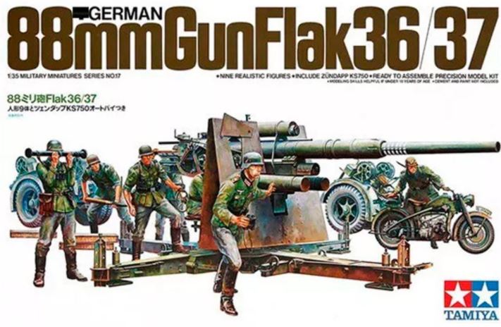 TAMIYA (1/35) German 88mm Gun Flak36/37