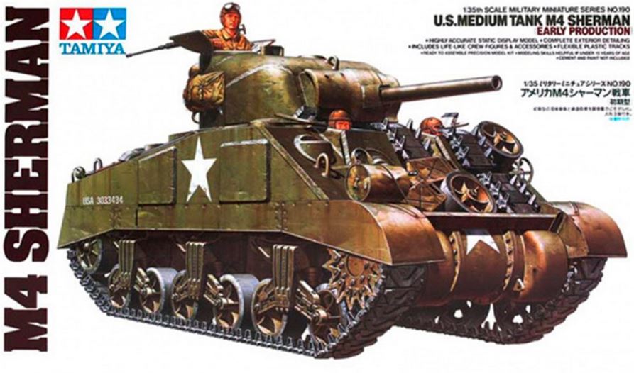TAMIYA (1/35) US Medium Tank M4 Sherman Early Production