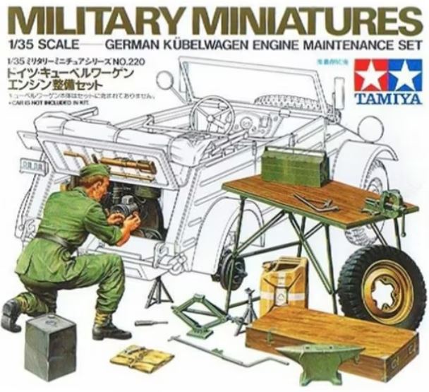 TAMIYA (1/35) German Kübelwagen Engine Maintenance Set