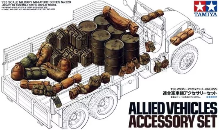 TAMIYA (1/35) Allied Vehicles Accessory Set