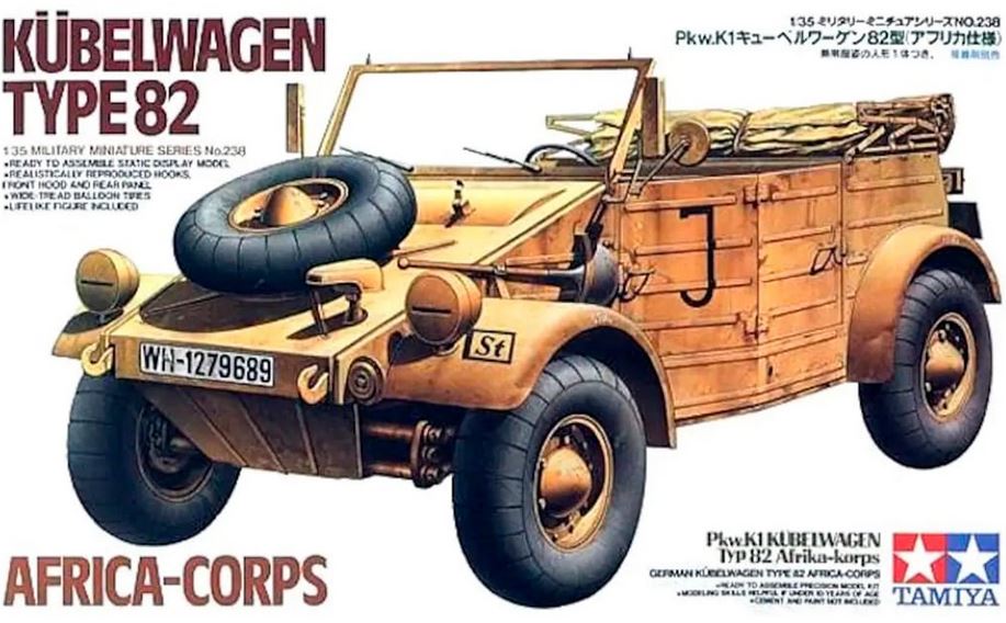 TAMIYA (1/35) German Kubelwagen Type 82 Africa Corps