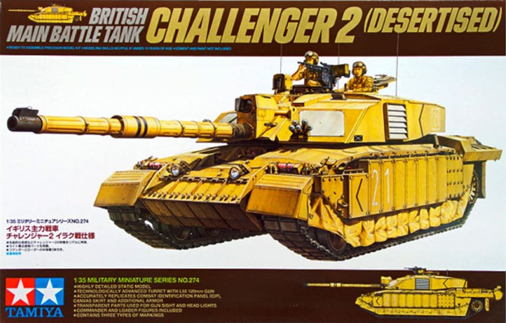 TAMIYA (1/35) British Main Battle Tank Challenger 2 (Desertised)