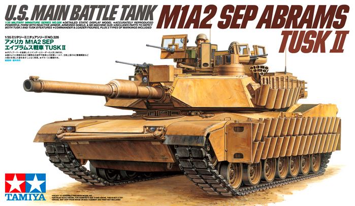 TAMIYA (1/35) U.S. Main Battle Tank M1A2 SEP Abrams Tusk II