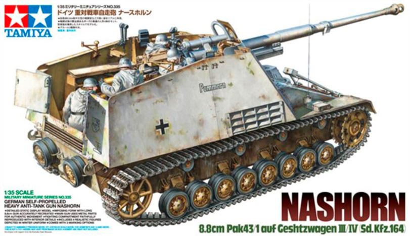 TAMIYA (1/35) Nashorn 8.8cm Pak43/1 auf Geschützwagen III/IV(Sd.Kfz.164)
