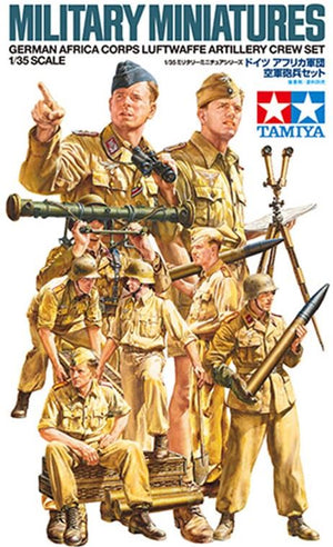 TAMIYA (1/35) German Africa Corps Luftwaffe Artillery Crew Set